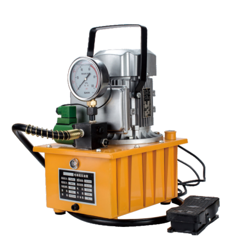 Heavy-Duty Electric Hydraulic Pump, High Pressure, Single Acting, Portable Power Pack with Gauge for Industrial Applications, DB075-D1 Model