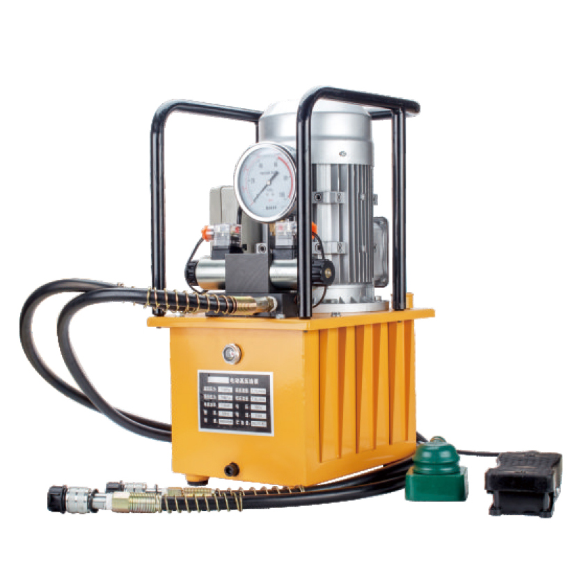 Industrial High-Efficiency Electric Hydraulic Pump with Pressure Gauge, Portable Equipment, for Machinery Lift and Jacking, DB150-D2 Model