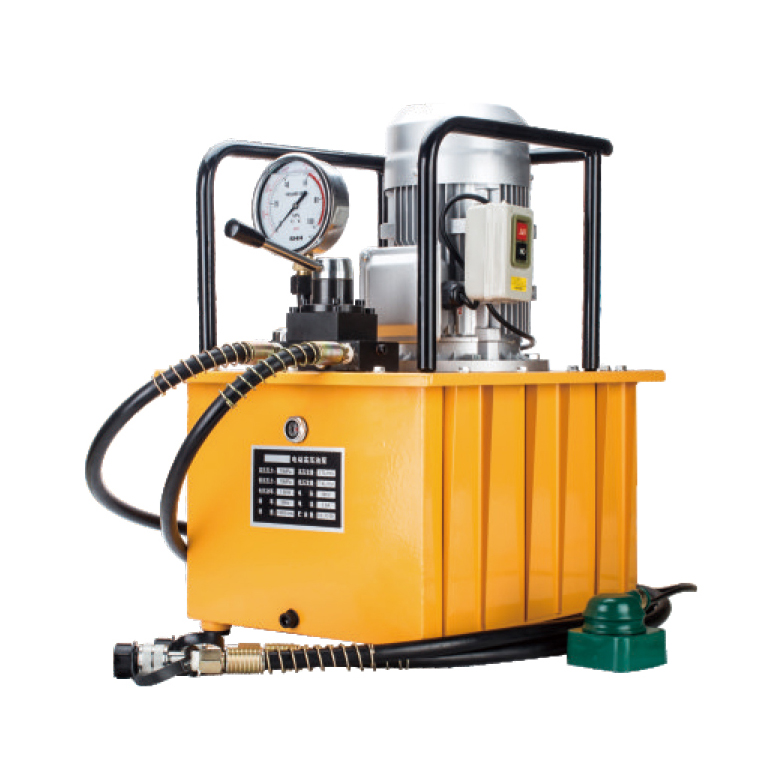 High-Pressure Electric Hydraulic Pump, Portable Unit with Gauge and Hose for Presses and Hydraulic Tools, DB150-S2 Model