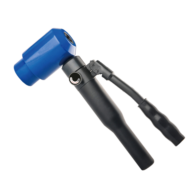 Heavy-Duty Manual Hole Punch Tool, Adjustable Jaw, Comfort Grip, Blue and Black, for Sheet Metal, TPA-12 Model