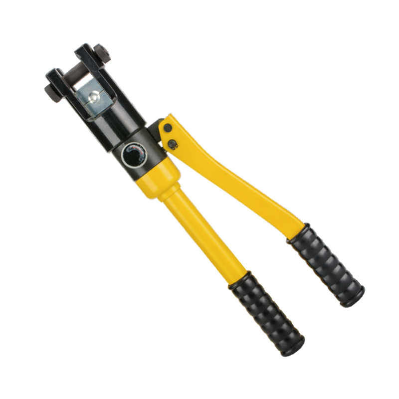 Professional Hydraulic Crimping Tool, Manual Hand Crimper for Cable & Wire, Heavy Duty Steel Construction, Ergonomic Grip Handles, Adjustable Crimping Force, YQ-120 Model