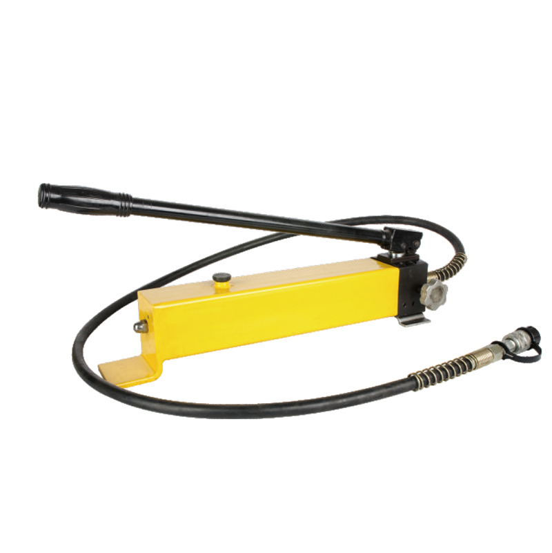 Portable Manual Hydraulic Hand Pump, High Pressure, Durable Steel Body with Hose, for Automotive and Industrial Lifting, CP-700F Model