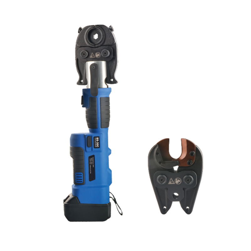 Heavy-Duty Battery Powered Hydraulic Tool, Two-in-one, Rechargeable Electric Wire Cutter, Portable Power Crimper for Cable, Wire, and Terminal Connections, BS-300C Model