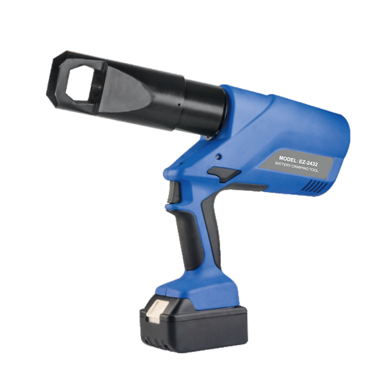 Heavy-Duty Battery Powered Hydraulic Tool, Rechargeable Electric Power, Industrial Grade, Portable Handheld Design, for Electrical and Cable Repair, EZ-2432 Model