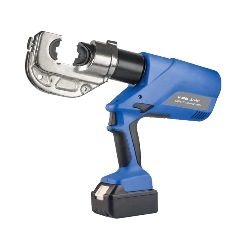 Heavy-Duty Battery Powered Hydraulic Tool, Electric Wire Crimper, Automatic Retraction, Professional Cable Crimp Tool, EZ-400 Model