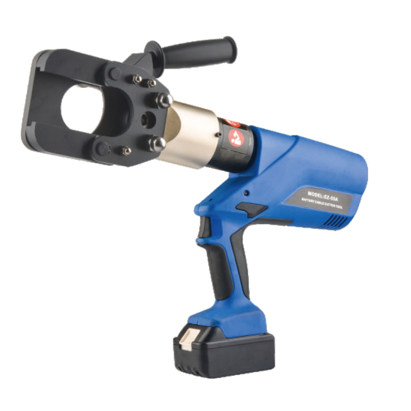 Heavy-Duty Battery Powered Hydraulic Tool, Professional Electric Cable Wire Terminal Crimping Machine, Portable Battery Powered, for Industrial Electricians, EZ-55 Model