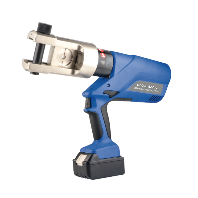 Battery Powered Hydraulic Tool, Electric Cable Wire Crimper with Rechargeable Battery, Portable Power Crimper for Electrical Repairs and Maintenance, EZ-630 Model