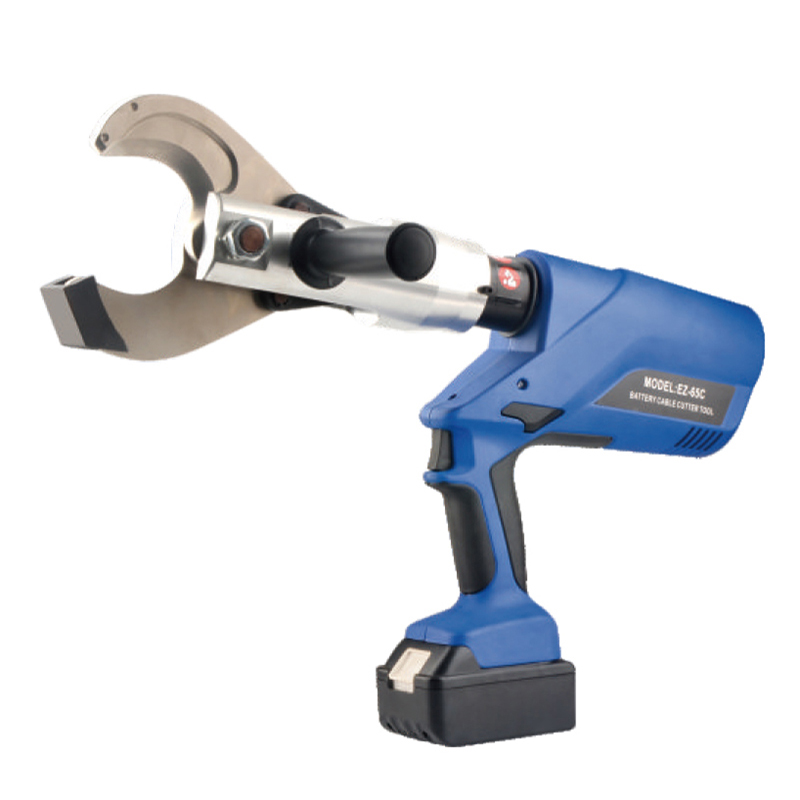 Professional Battery Powered Hydraulic Tool, Heavy-Duty Electric Cable Cutting, Battery Operated, Portable Wire Crimper, Industrial Grade Power Tool, EZ-65C Model