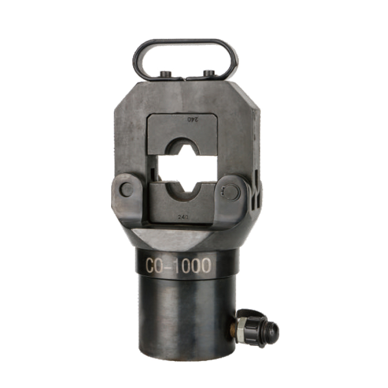 Heavy-Duty Hydraulic Crimping Tool, Manual Hydraulic Compression Crimper, for Cable Lug, Industrial Wire Connector Press, Portable with Carrying Handle, CO-1000 Model