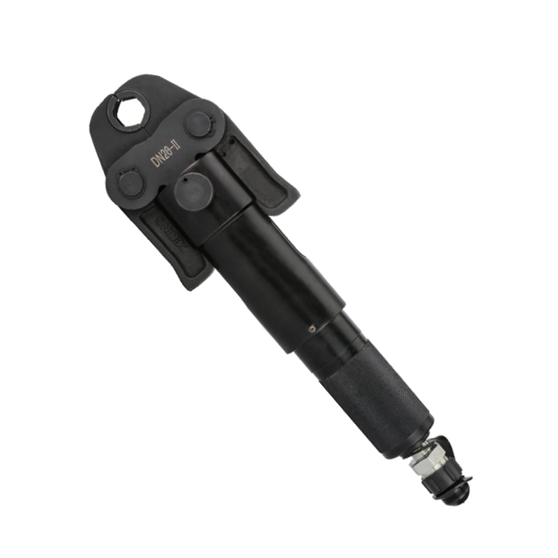 Heavy-Duty Hydraulic Pipe Fitting Crimping Tool with Interchangeable Jaws, Manual Handheld Hose Crimper for Plumbing, DN-1550 Model
