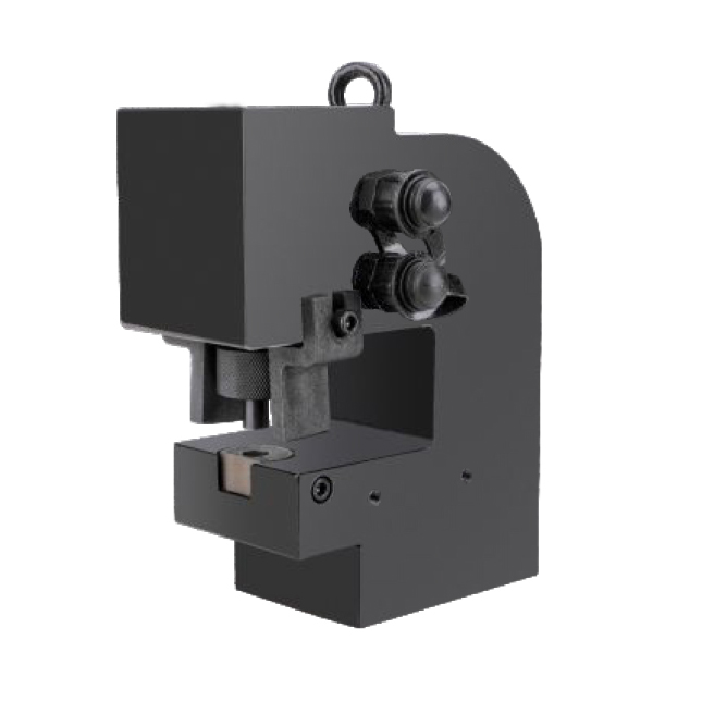 Heavy-Duty Metal Hole Punch Machine, Precision Manual Punch Press, Industrial-Grade Punching Tool for Sheet Metal, Dual-Knob Operation, Durable Construction, CH-75 Model Double